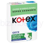 نوار بهداشتی کوتکس ویژه شب مدل Natural بسته 14 عددی
