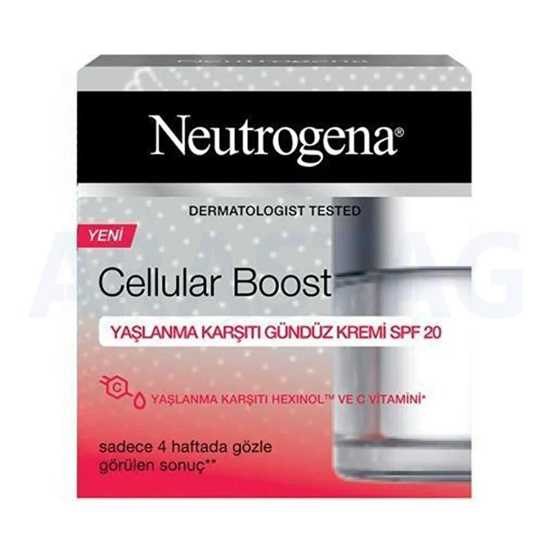 کرم روز ضد پیری نوتروژینا مدل Cellular Boost با SPF20 حجم 50 میلی